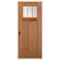Codel Doors 36" x 80" Fir Grain Shaker Exterior Fiberglass Door 3068RHISPFGHER2033C49161DM - alternate 1